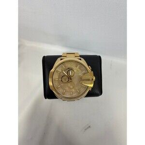 Diesel Mega Chief Chronograph Gold-Tone Stainless Steel Watch model# DZ-4360 NEW